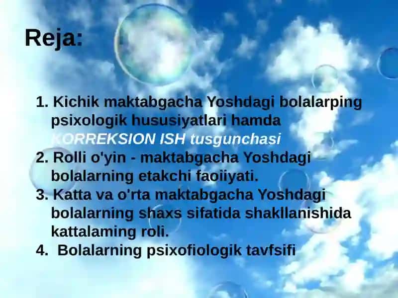 MAKTABGACHA YOSH DAVRIDA PSIXOFIOLOGIK TARAQQIYOTNING TAVSIFI. 2