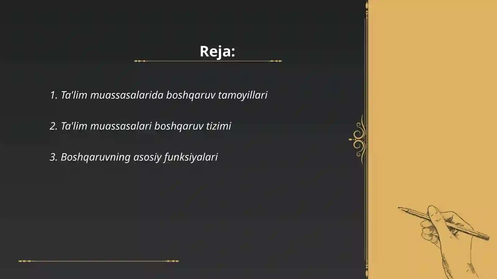 Taʼlim muassasasini boshqarishning umumiy asoslari 2