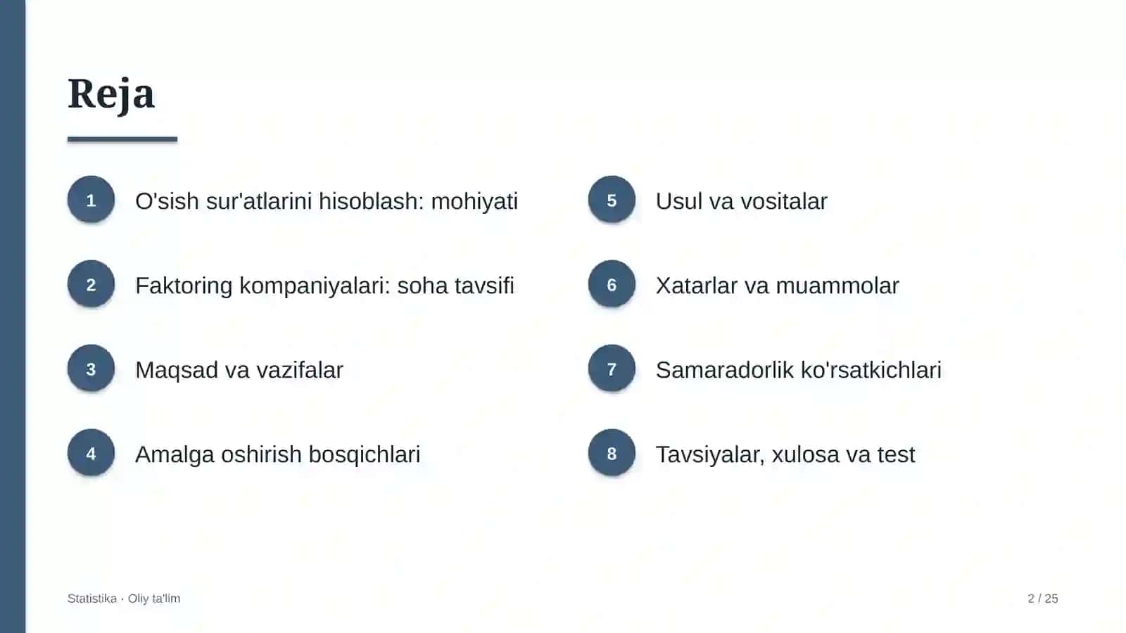 faktoring kompaniyalarida o'sish sur'atlarini hisoblash 3972 2