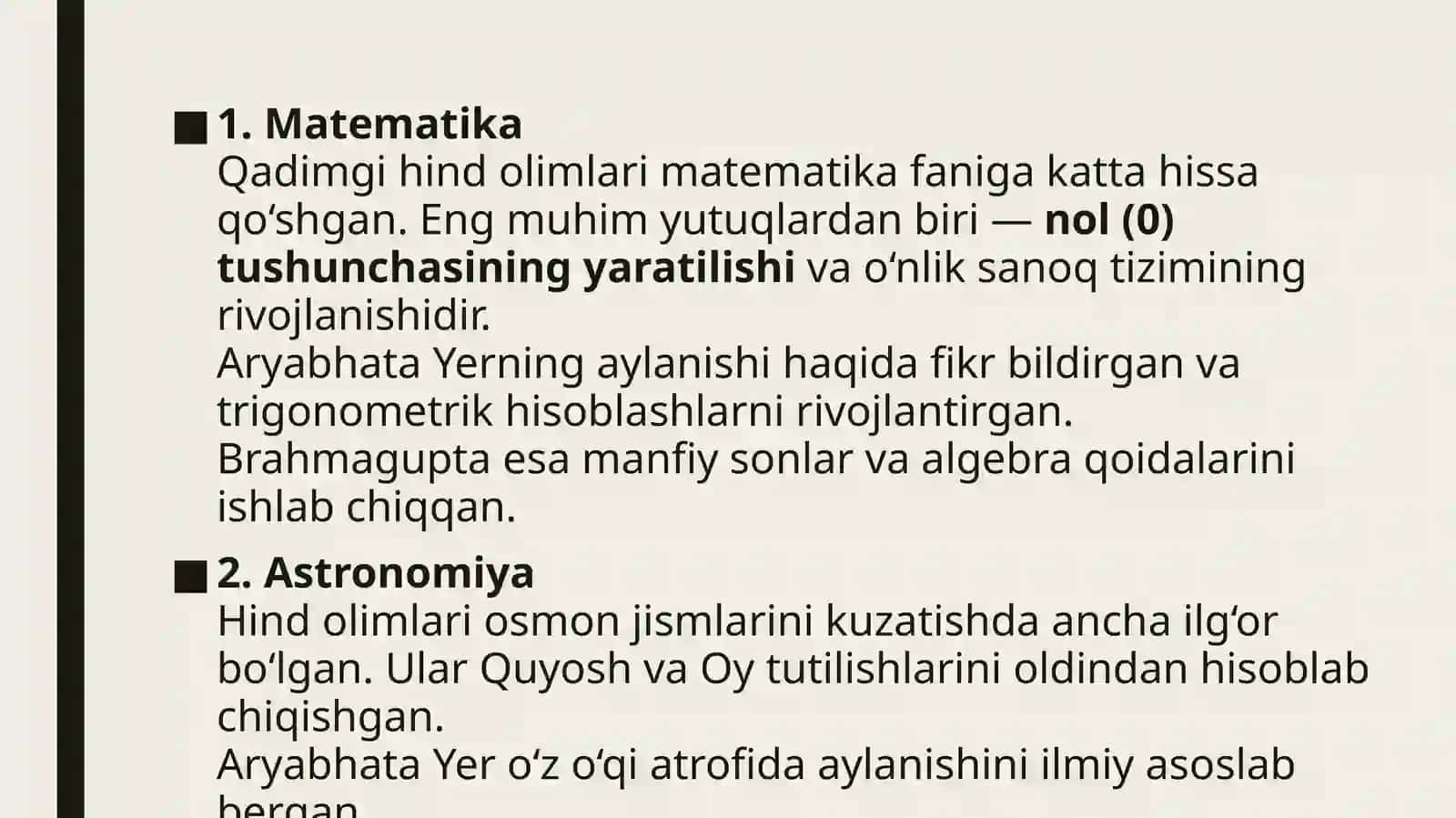 Qadimgi Hindistonda fanning rivojlanishi 2