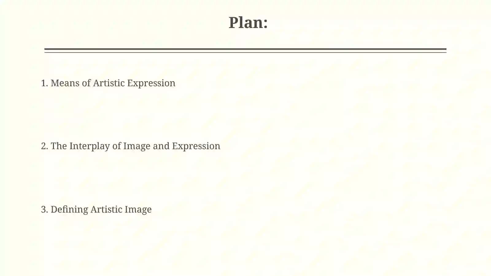 Means of Artistic Expression 2