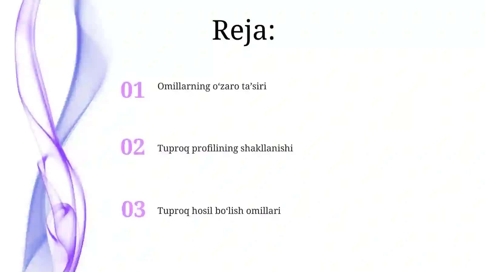 Tuproq hosil qiluvchi omillar 2