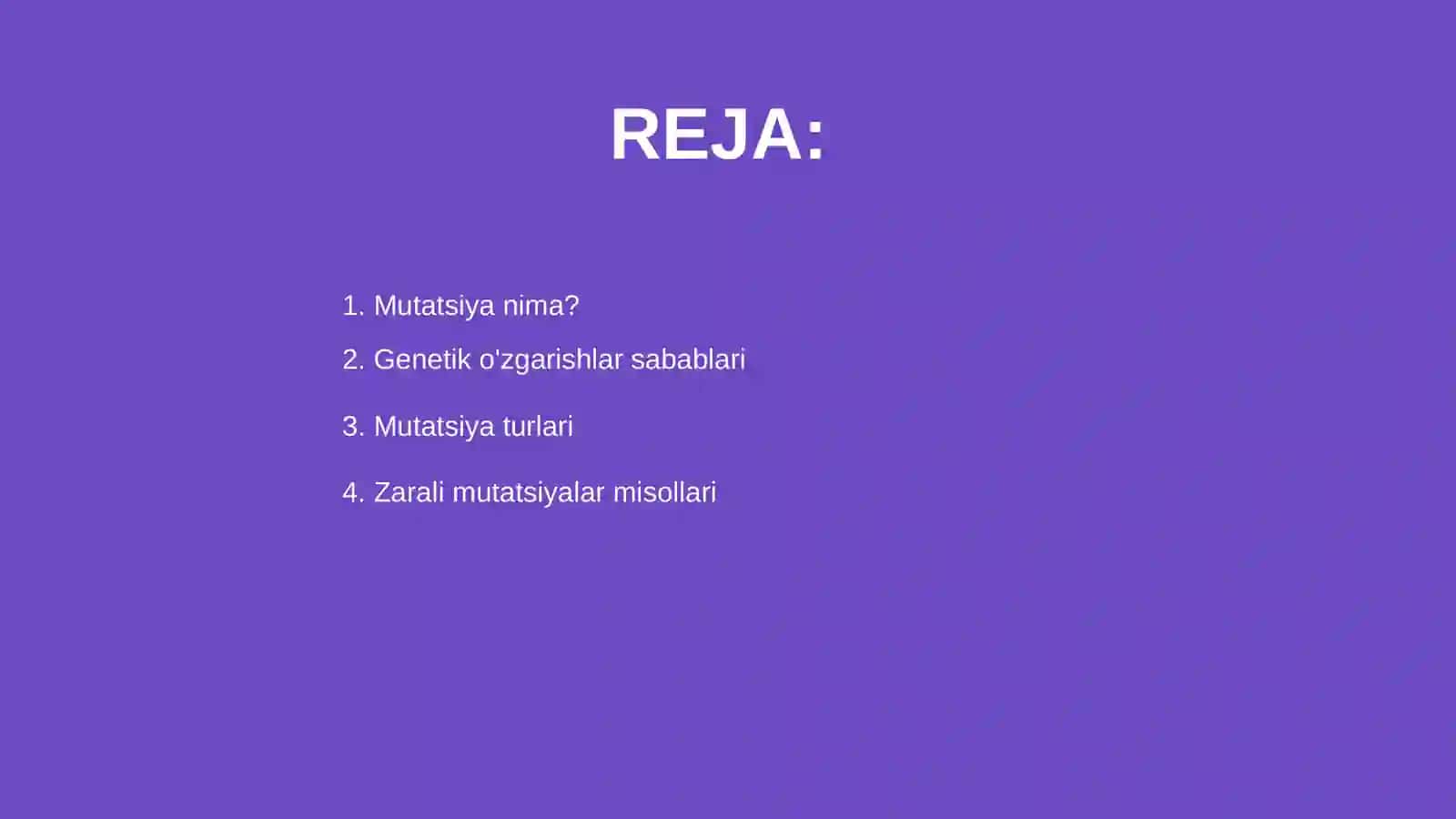 Mutatsiya zararlimi 2