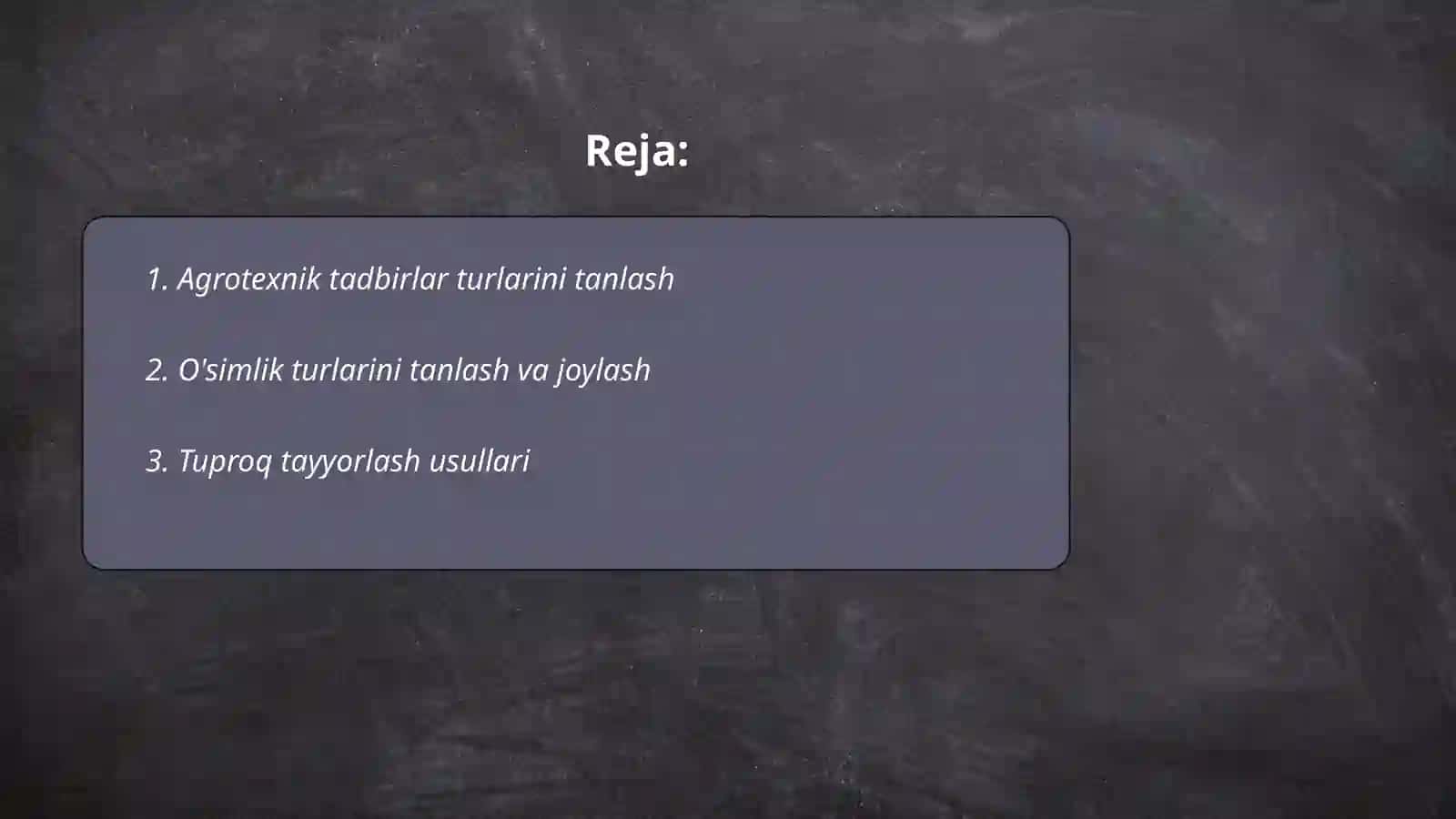Agrotexnik tadbirlar 2