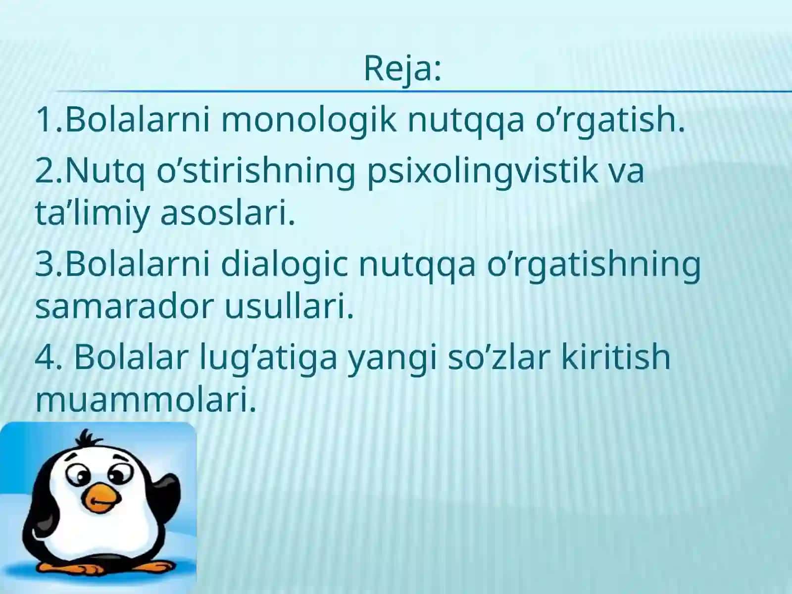 Ravon nutqni rivojlantirish 2