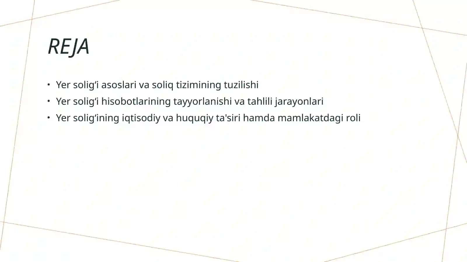 Yer soligʻi hisobotlari 2