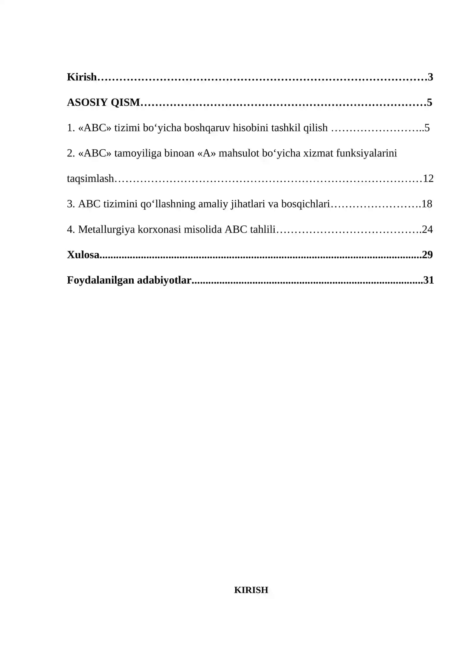 ACTIVITY BASED COSTING (ABC) TAHLILI 2