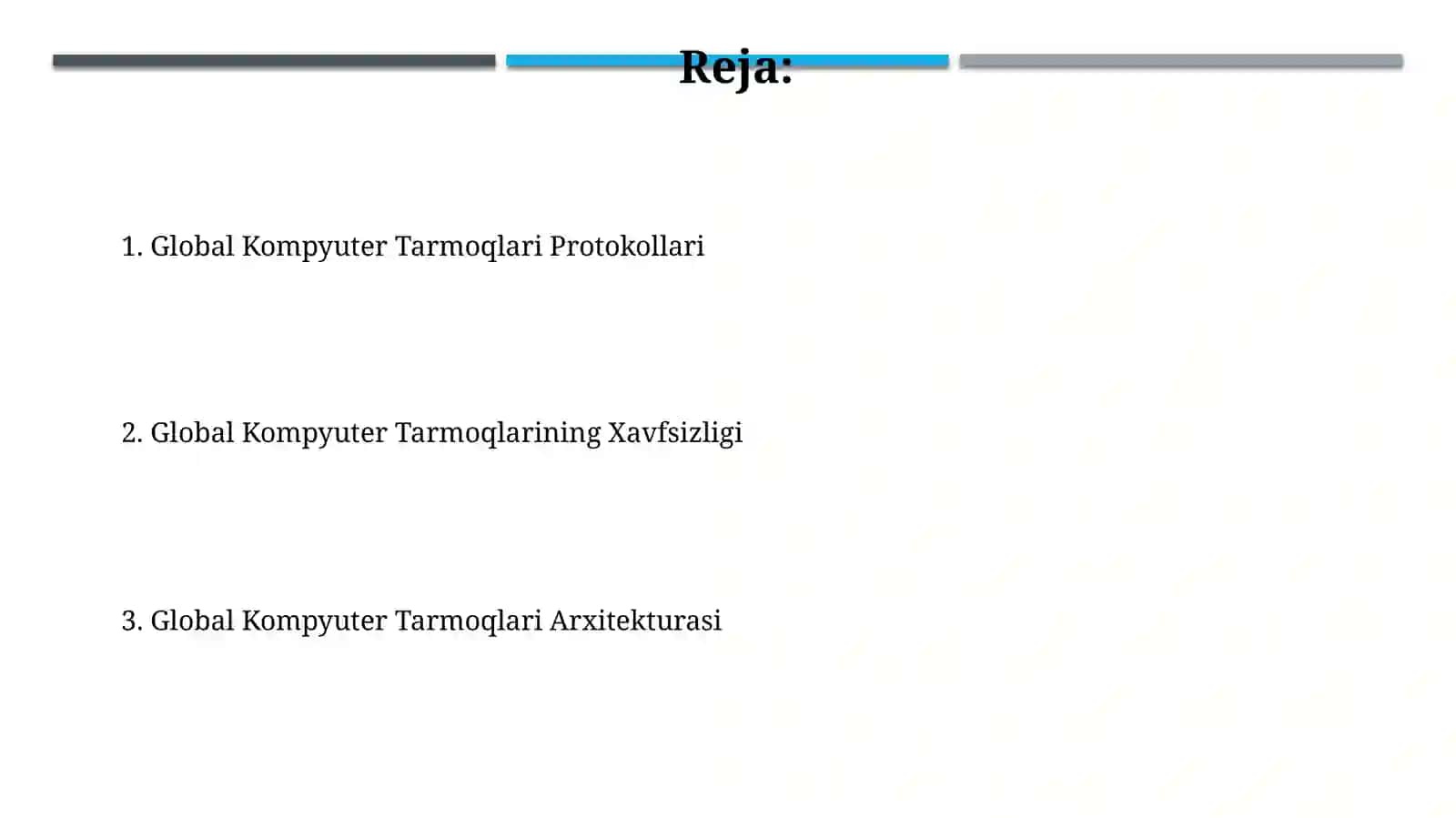 Global Kompyuter Tarmoqlari Protokollari 2