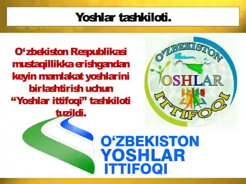 "Yoshlarittifoqi" tashkiloti va "Kamolot" jamg'armasi 2