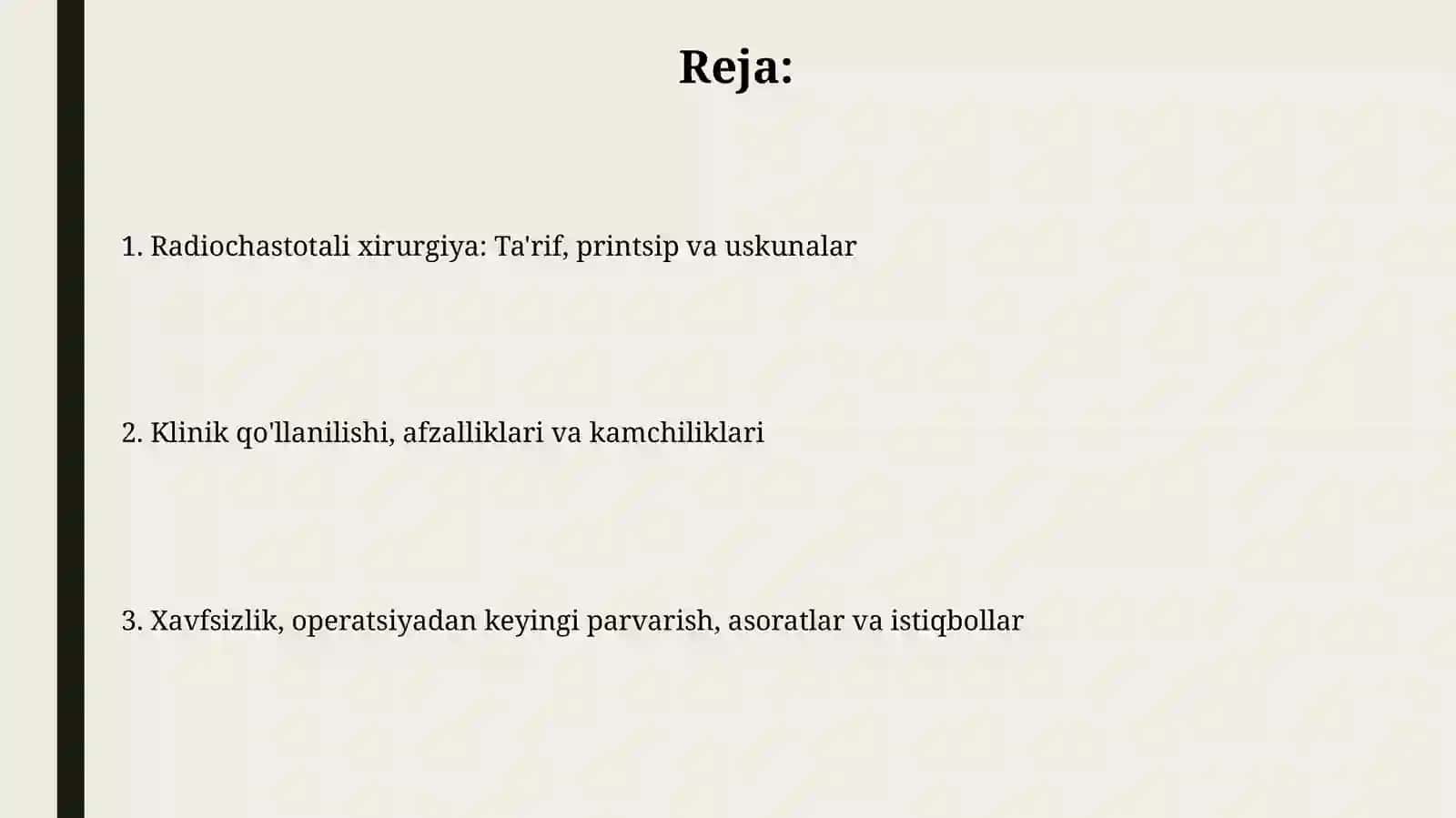 Radiochastotali xirurgiya 2