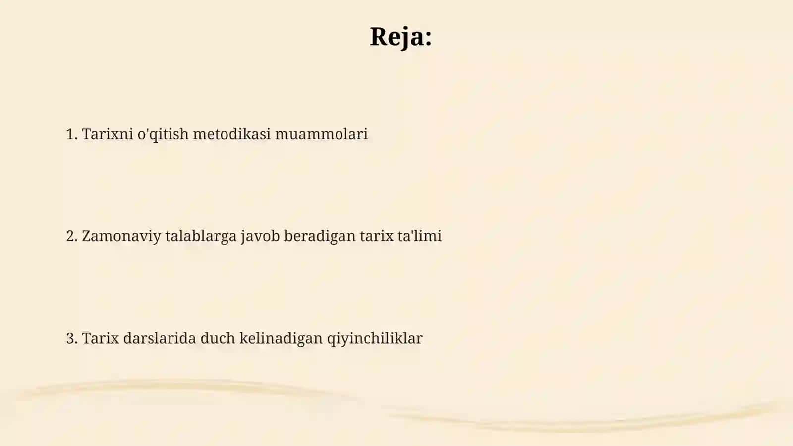 Tarix darslarini o‘qitishning tarbiyaviy masalalari 2