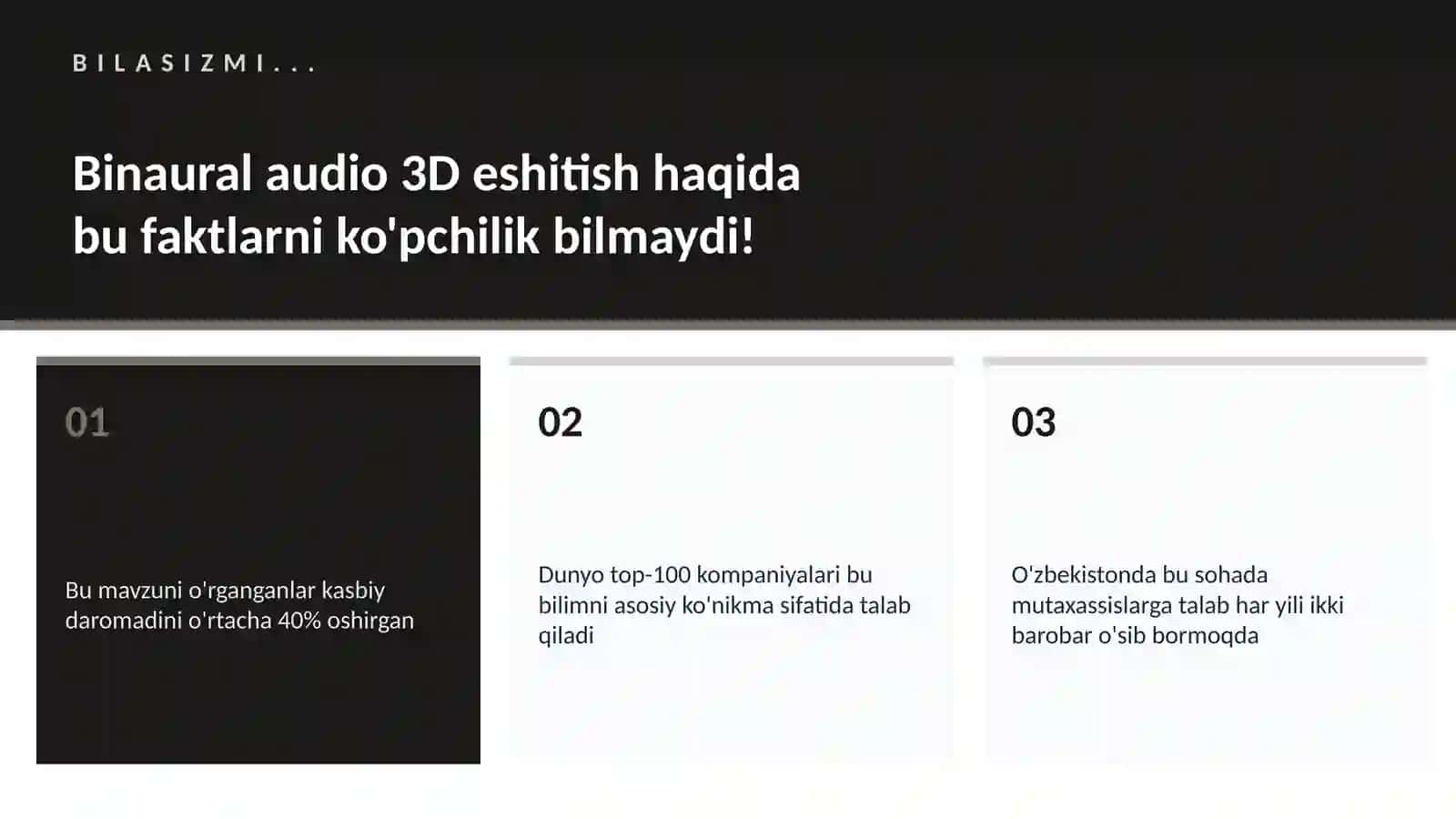 MUSIQA VA AUDIO TEXNOLOGIYALAR 2