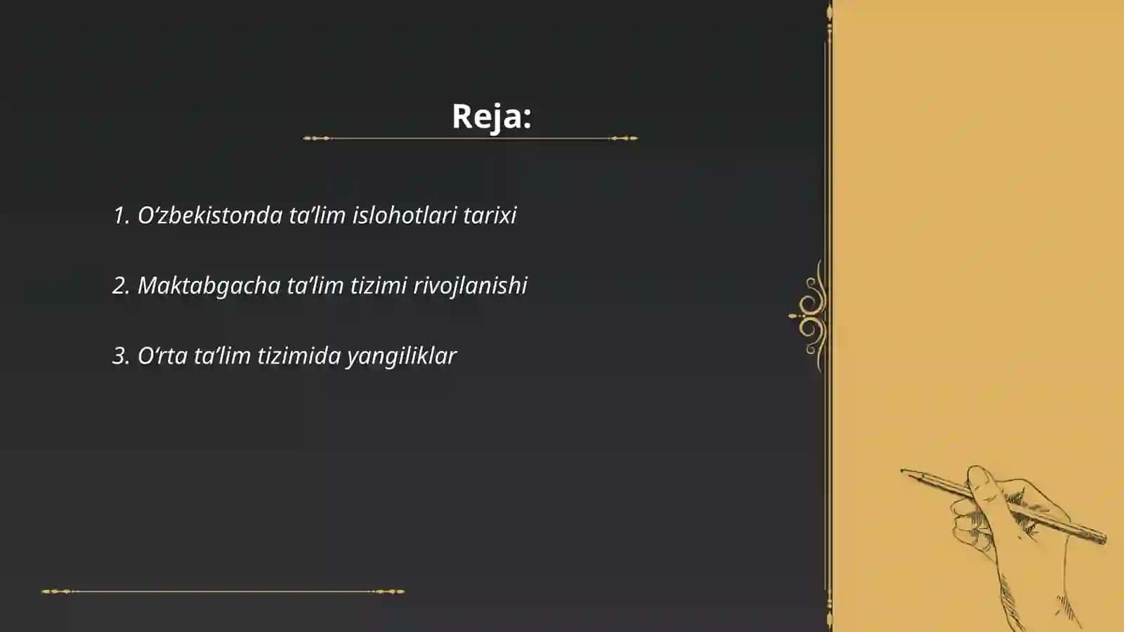 O'zbekiston Respublikasida ta'lim islohotlari 2