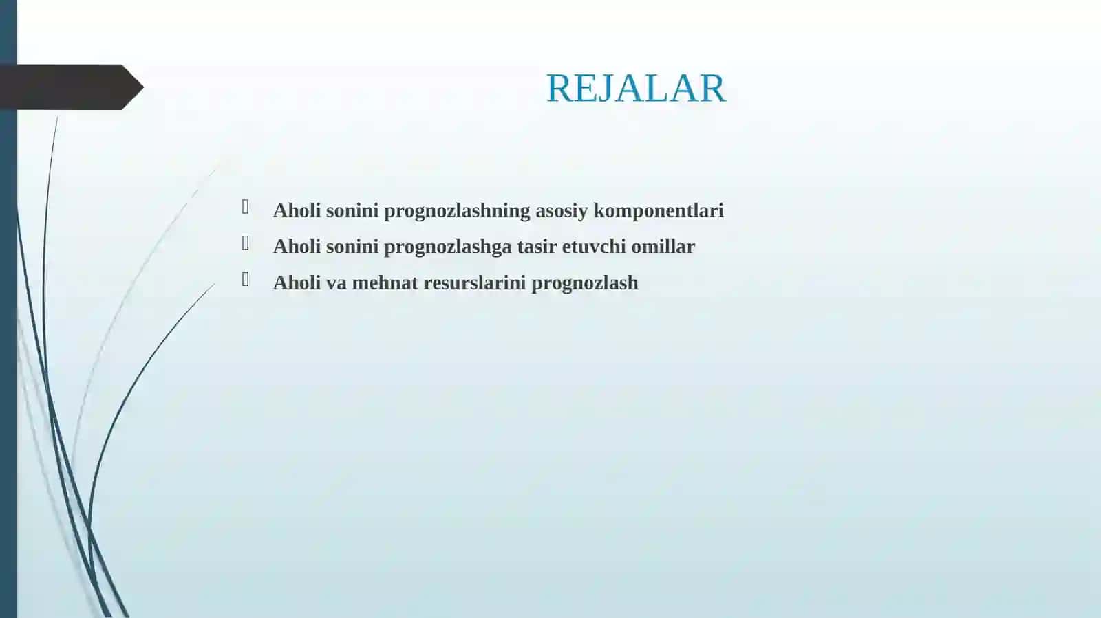 DEMOGRAFIK JARAYONLARNI PROGNOZLASH 2