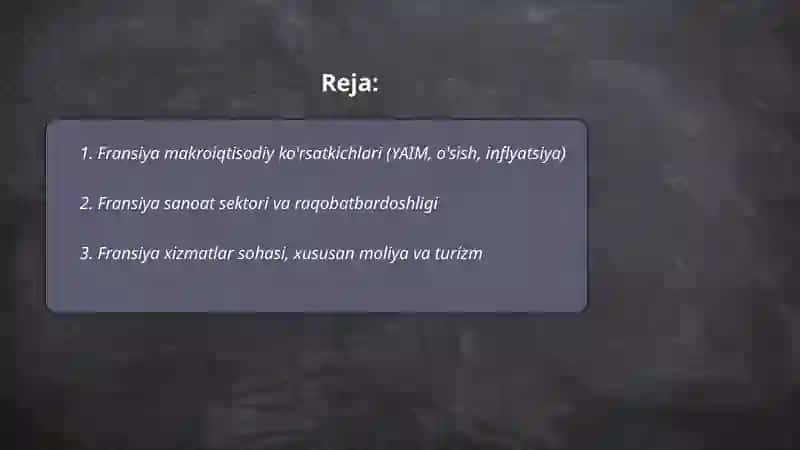 Fransiya iqtisodiyoti 2