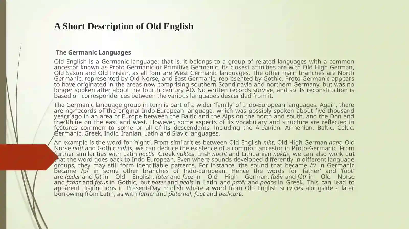 LECTURES ON INTRODUCTION TO THE ROMAN-GERMAN PHILOLOGY 2