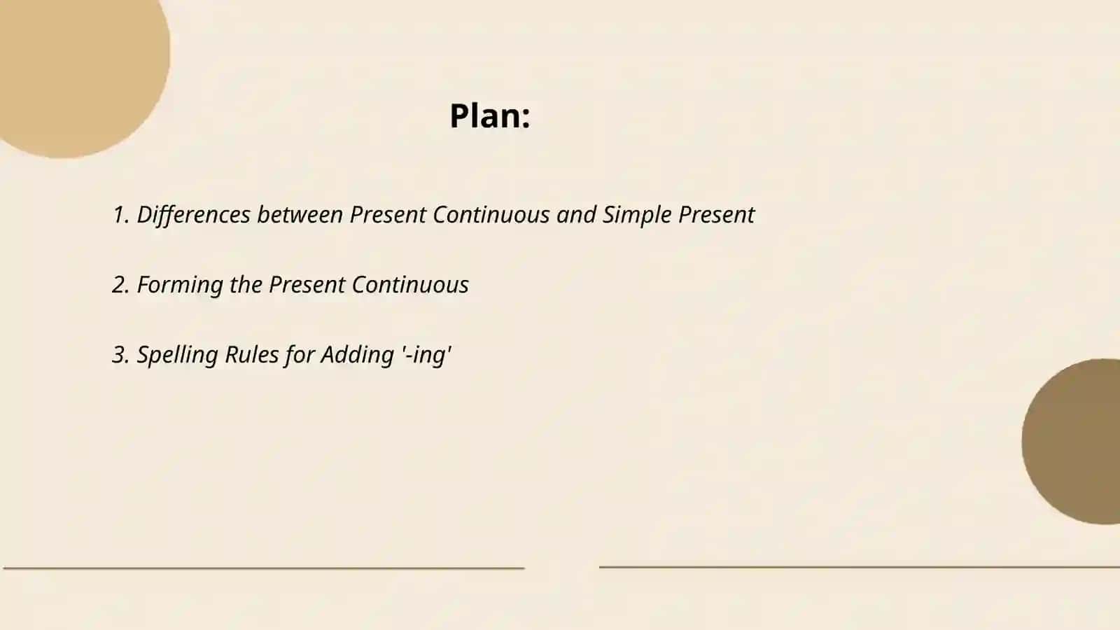 Present continuous 2