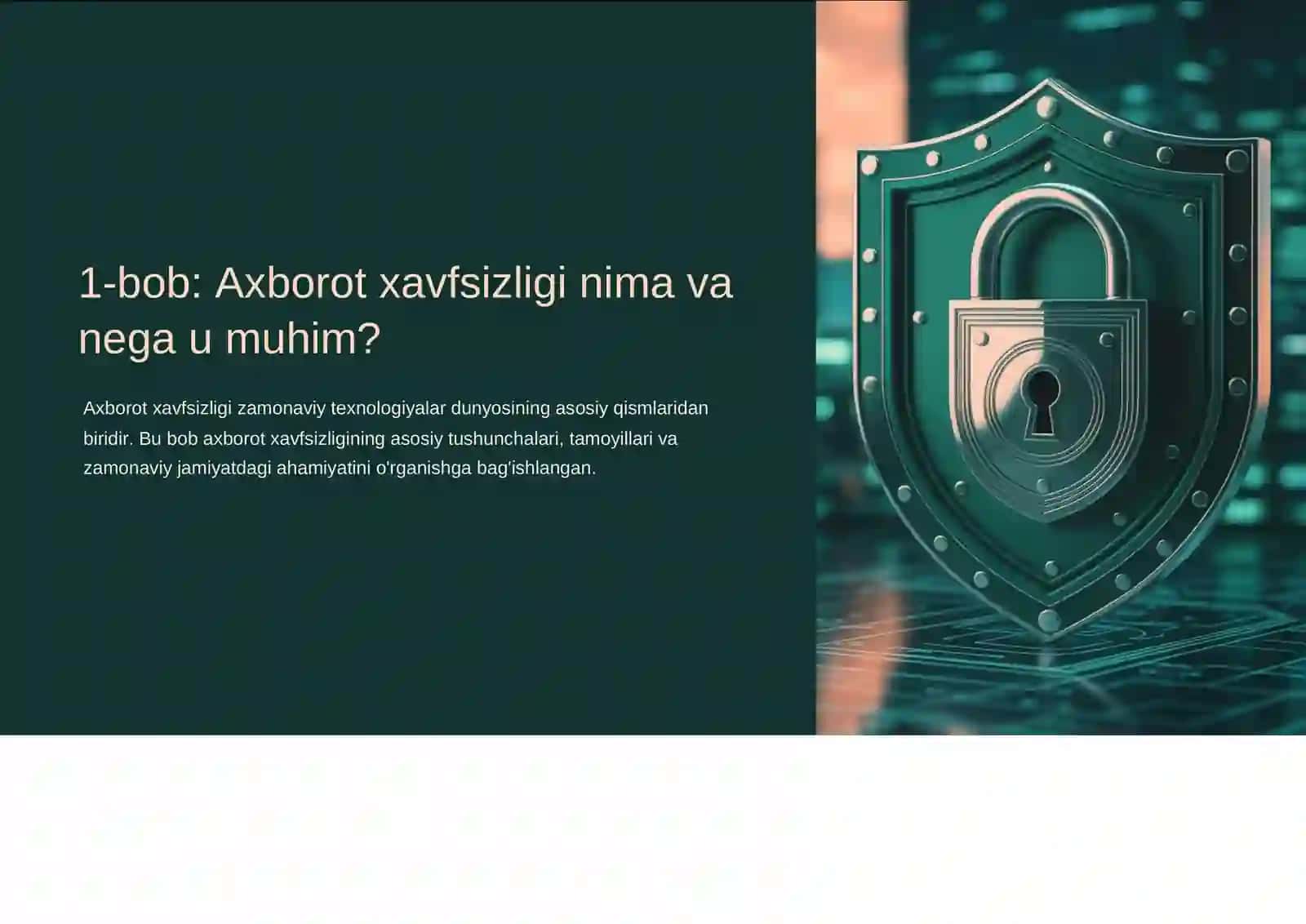 Axborot xavfsizligining texnik tizimi 2