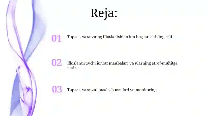 Tuproq va suvning ifloslanishida ion bog'lanishining roli 2