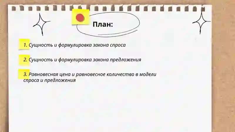 Закон спроса и предложения 2