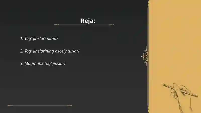 Cho'kindi tog' jinslari va ularning tasnifi 2