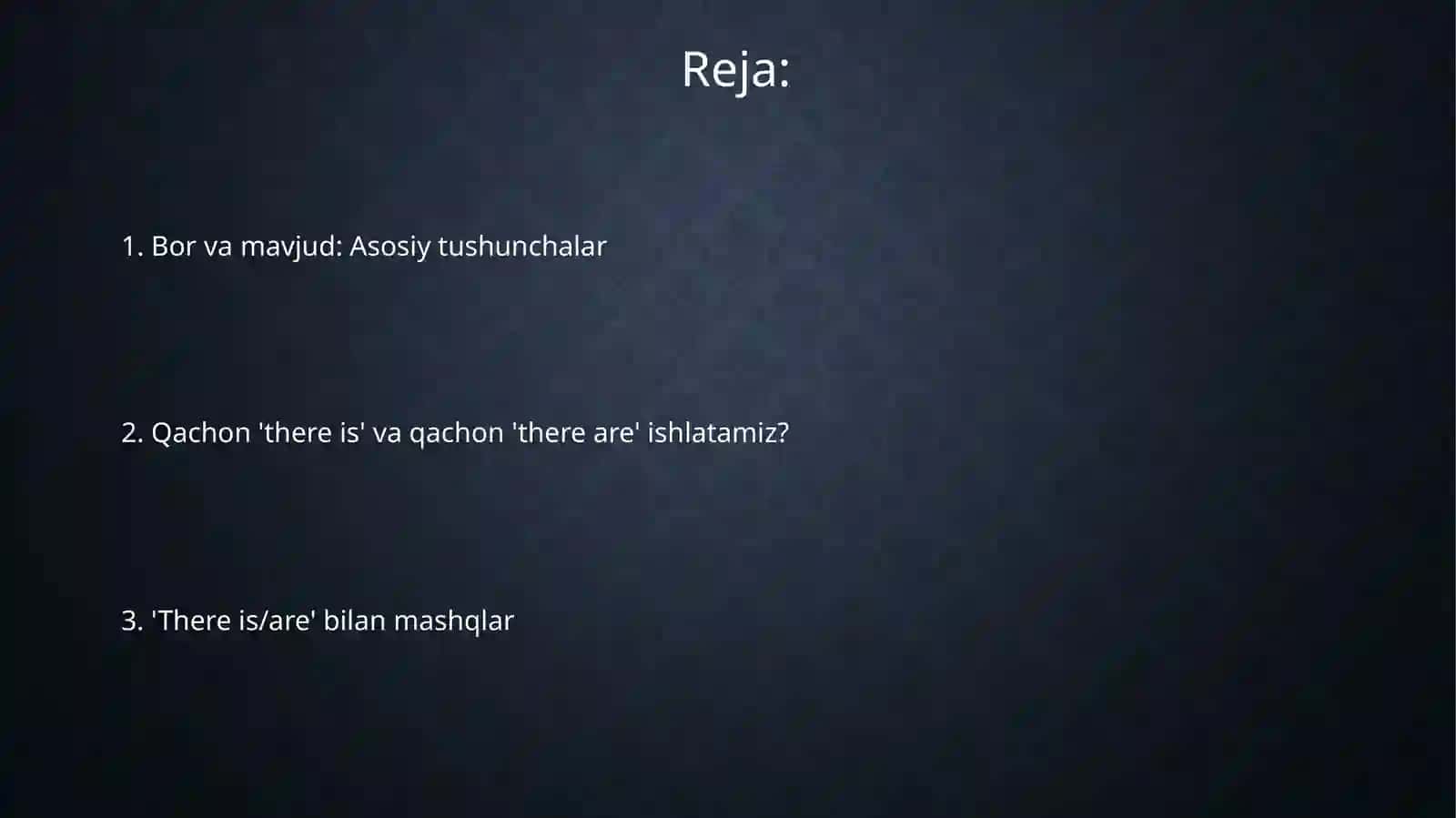 Asosiy tushunchalar 2