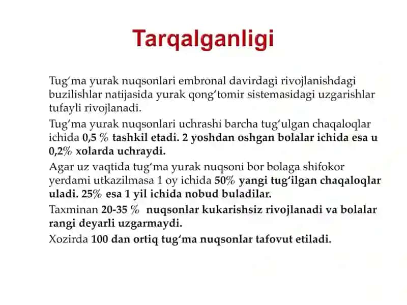 Tug‘ma yurak nuqsonlari 2