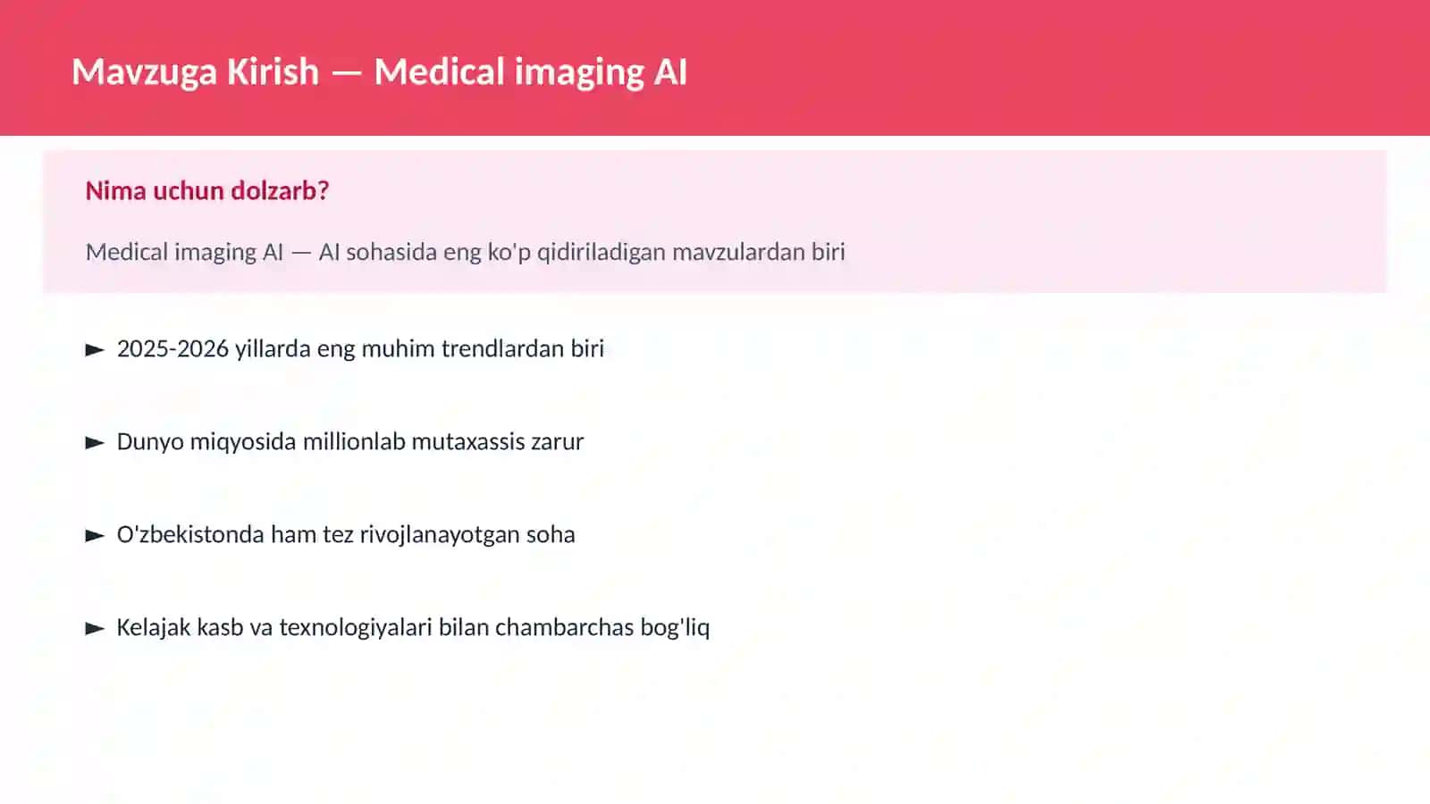 Medical imaging AI 2