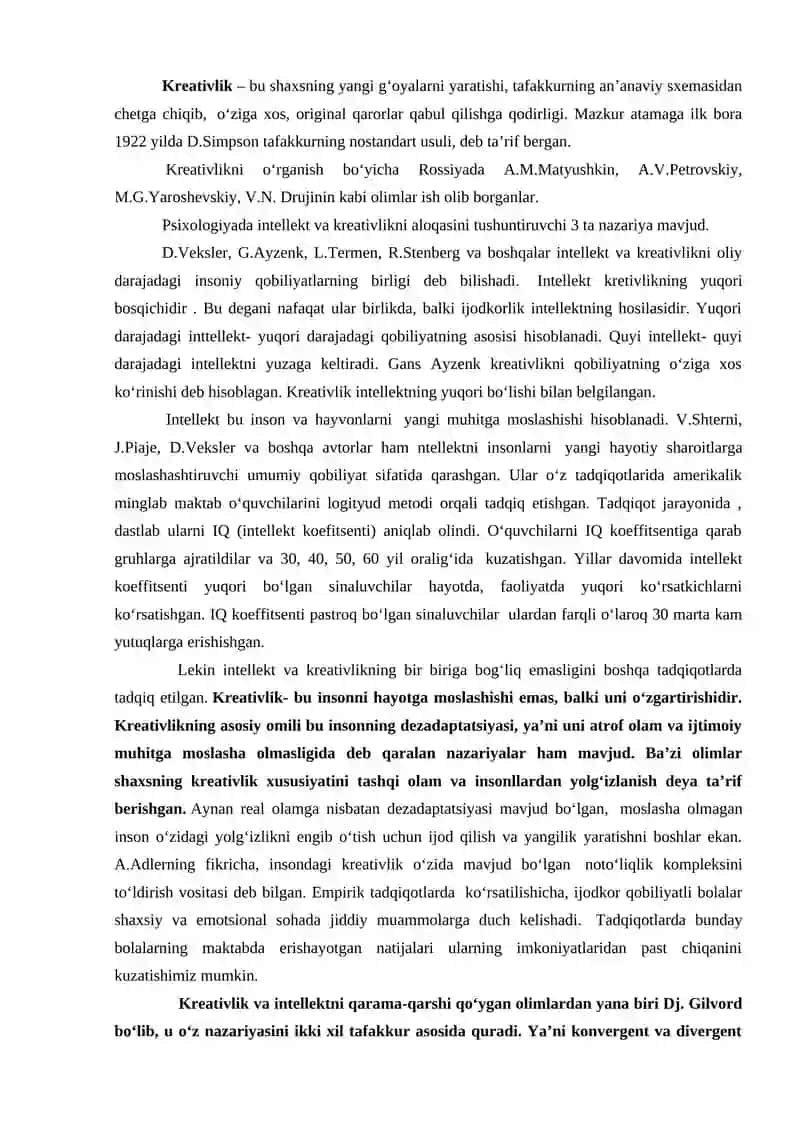 Intellekt va kreativlik 2