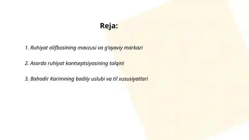 Ruhiyat alifbosi asari 2