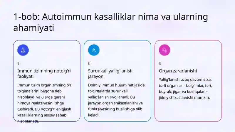 Autoimmun kasalliklarda laborator ko'rsatkichlar 2