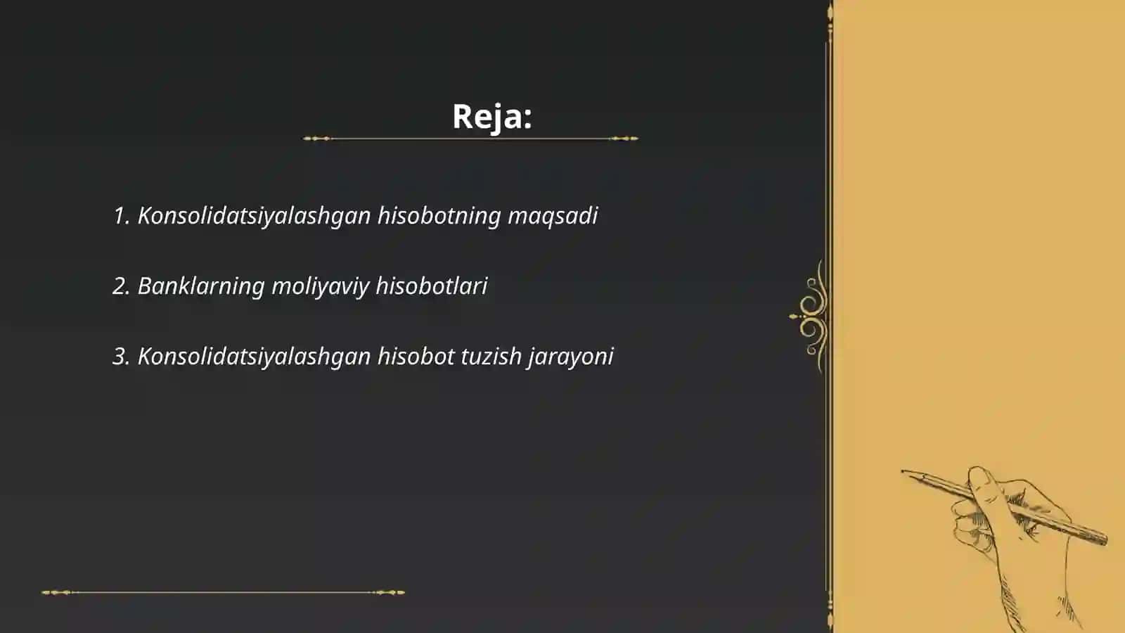 Konsolidatsiyalashgan hisobot 2