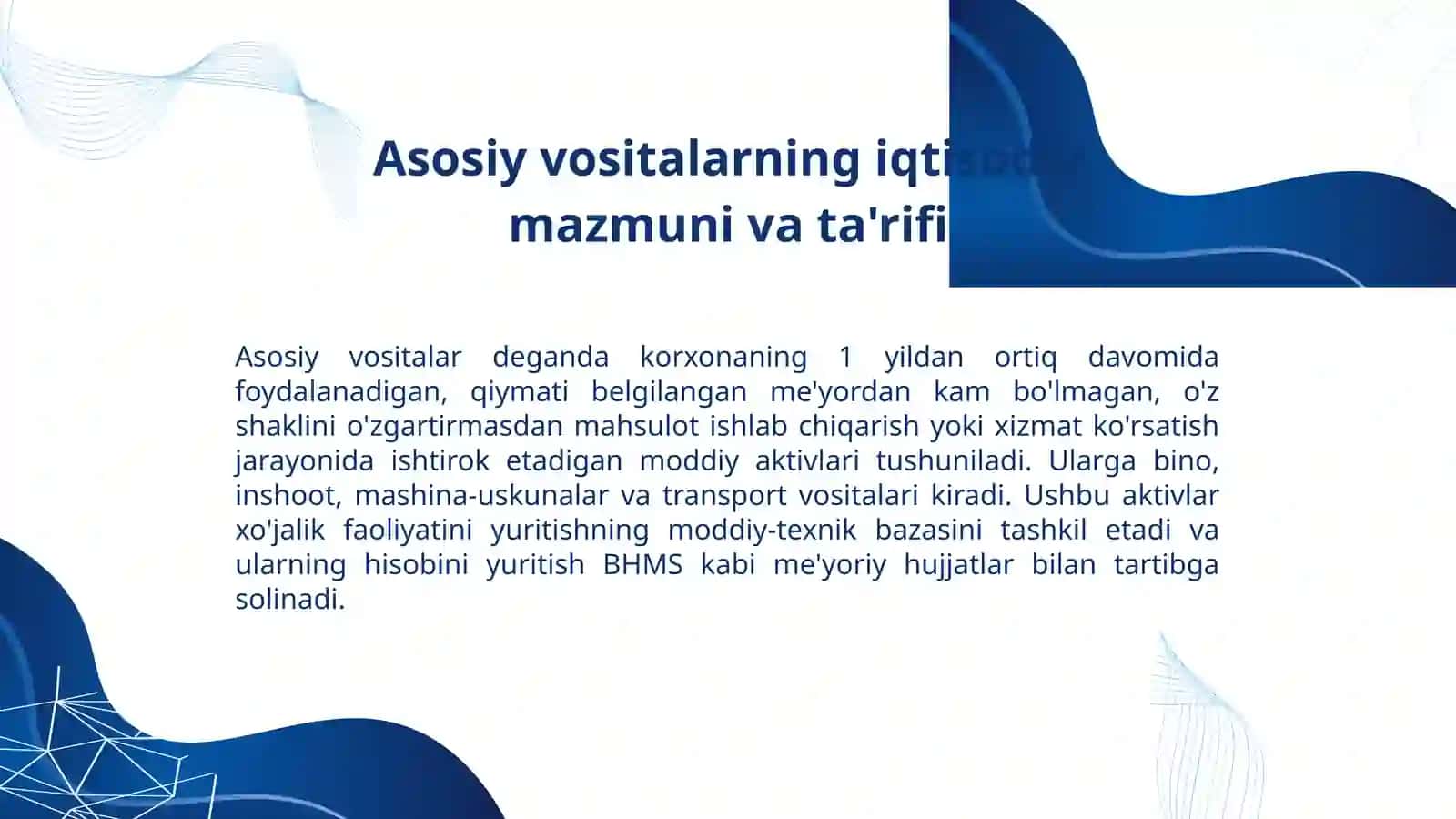 asosiy vositalar hisobi 2