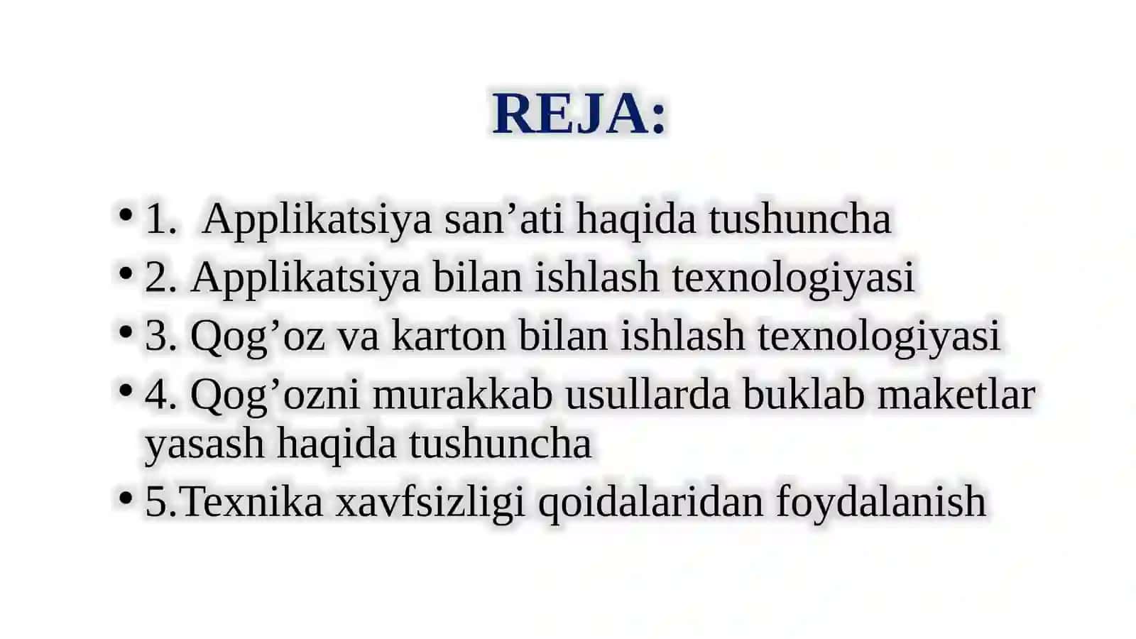 Applikatsiya va mozaika san'ati 2