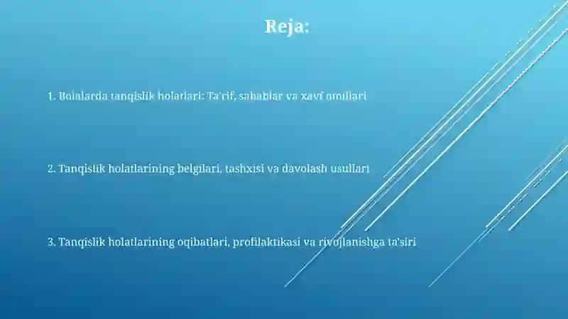 Bolalarda tanqislik holatlar 2