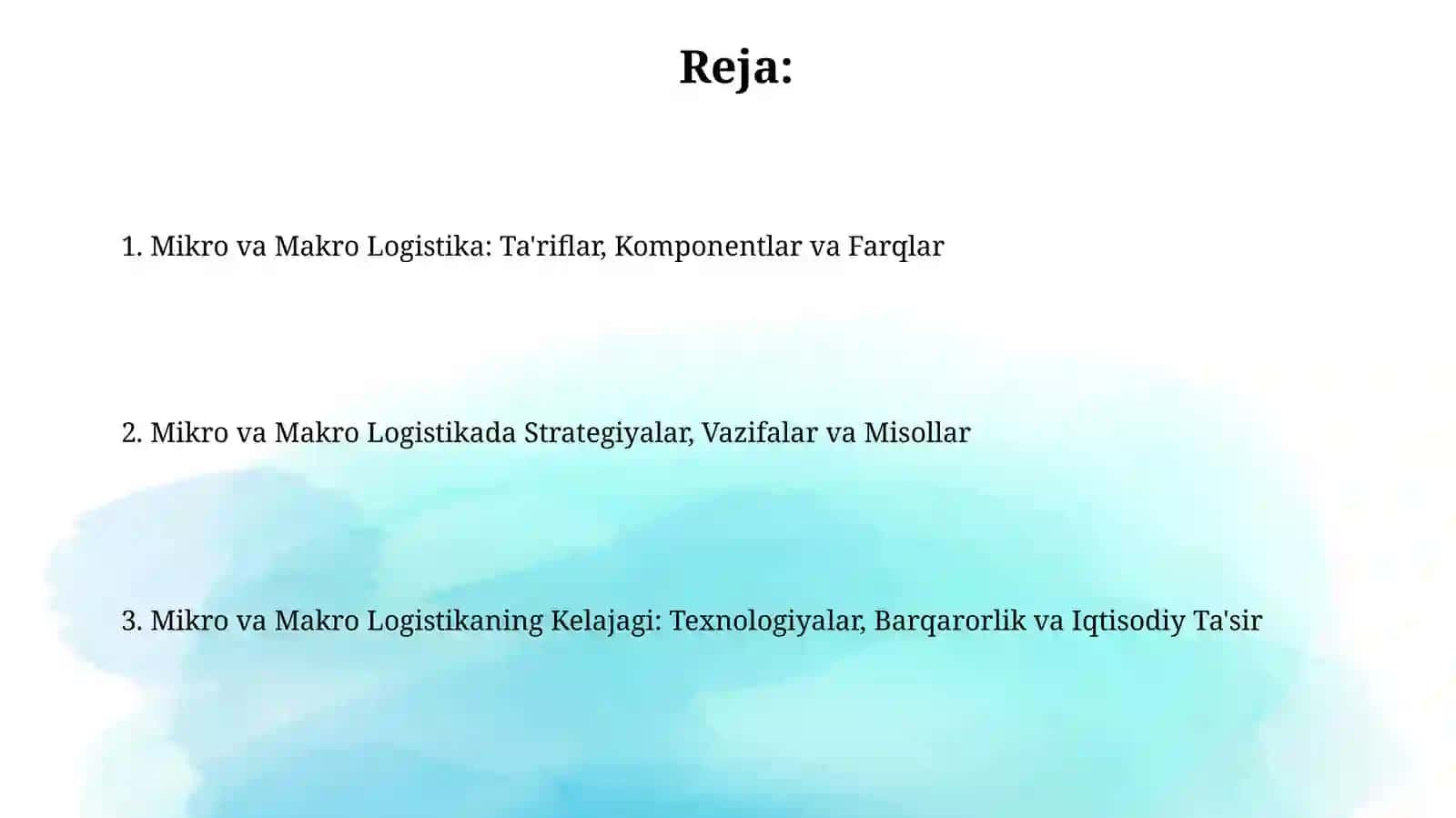 Mikro va makrologistiktizimlar 2