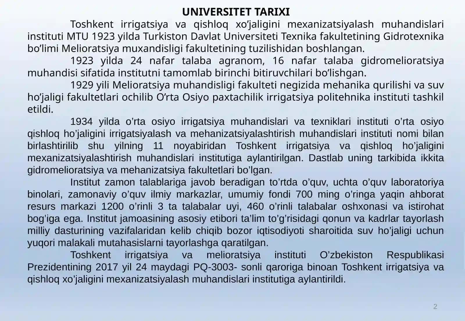 UNIVERSITET TARIXI 2