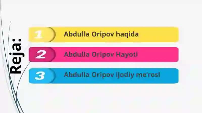 Abdulla Oripov hayoti va ijodi 2
