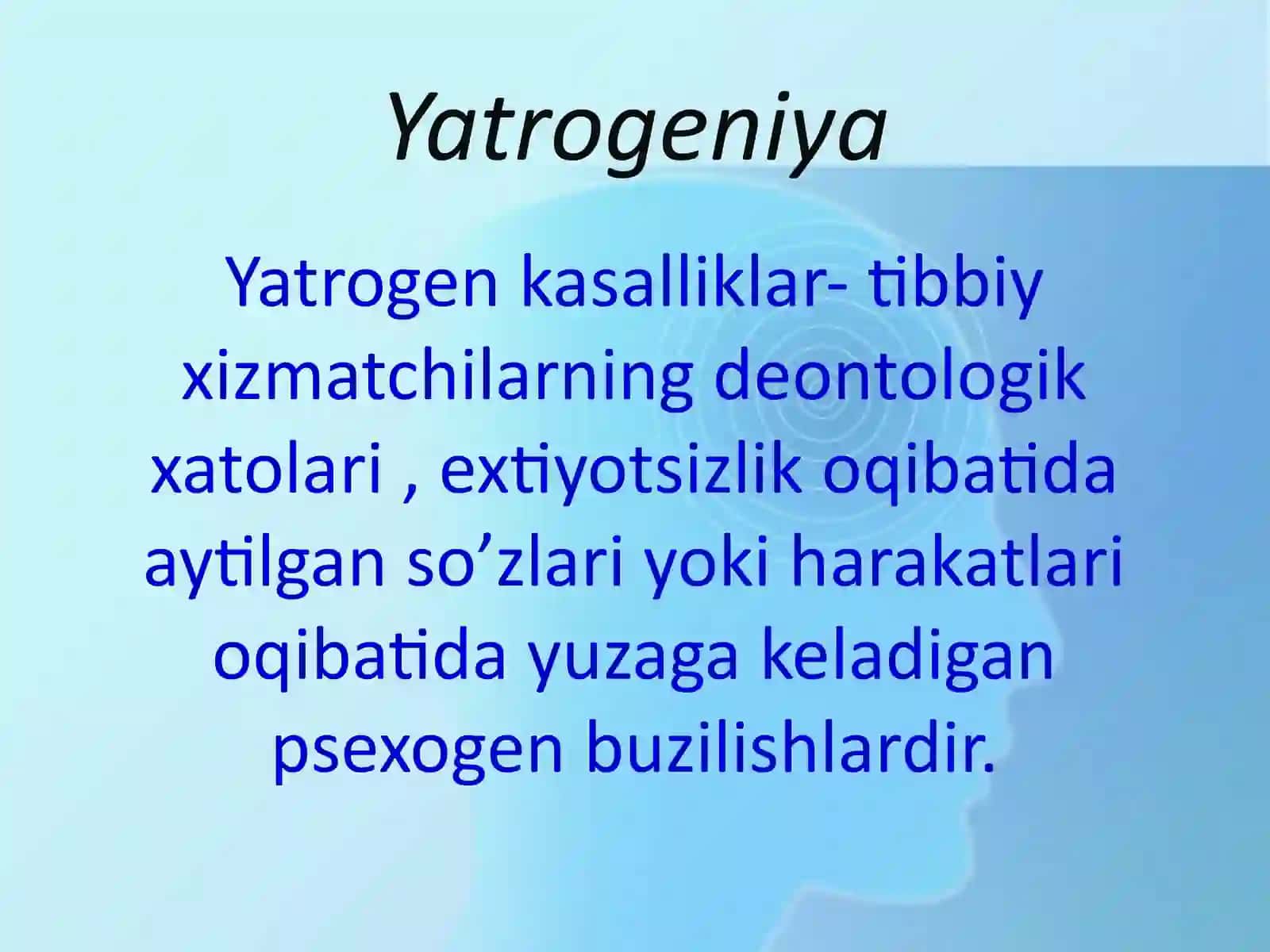 Hozirgi zamon tibbiyotida yatrogeniya muommolari 2