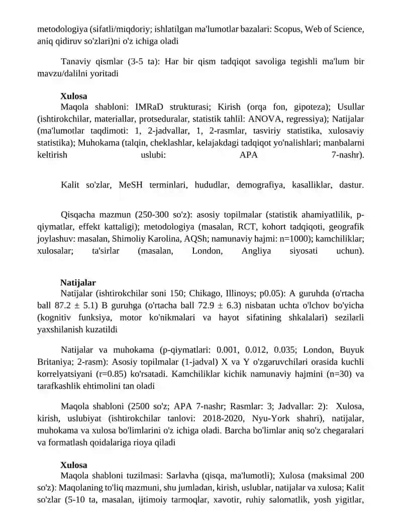 Wort dasturi buyica maqola 2