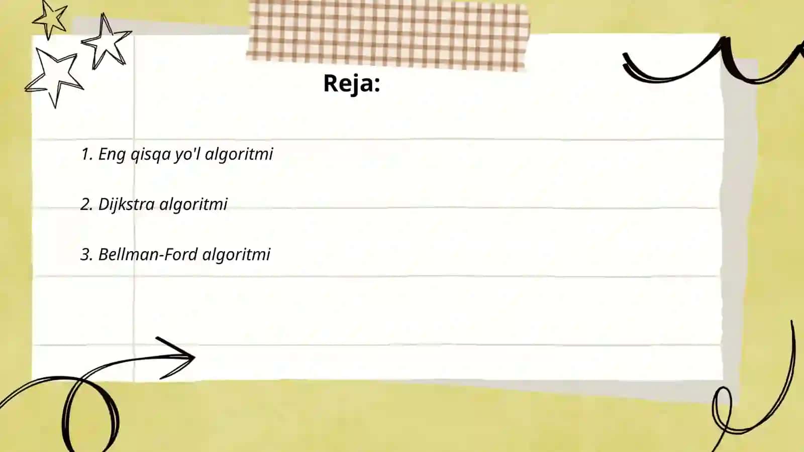 Marshrutlash algoritmlari 2