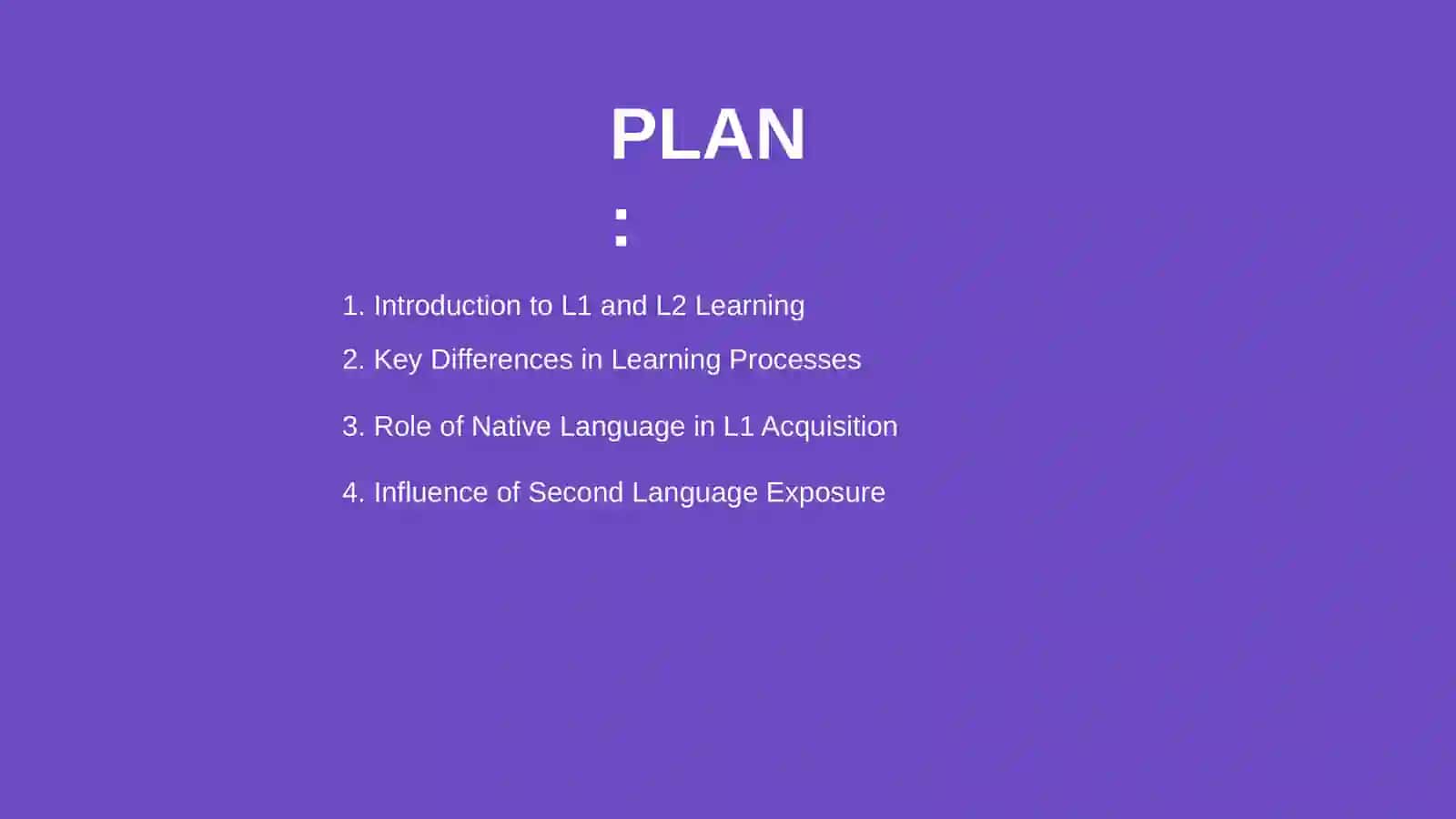 Comparision of L1 and L2 learning processes in the classroom 2