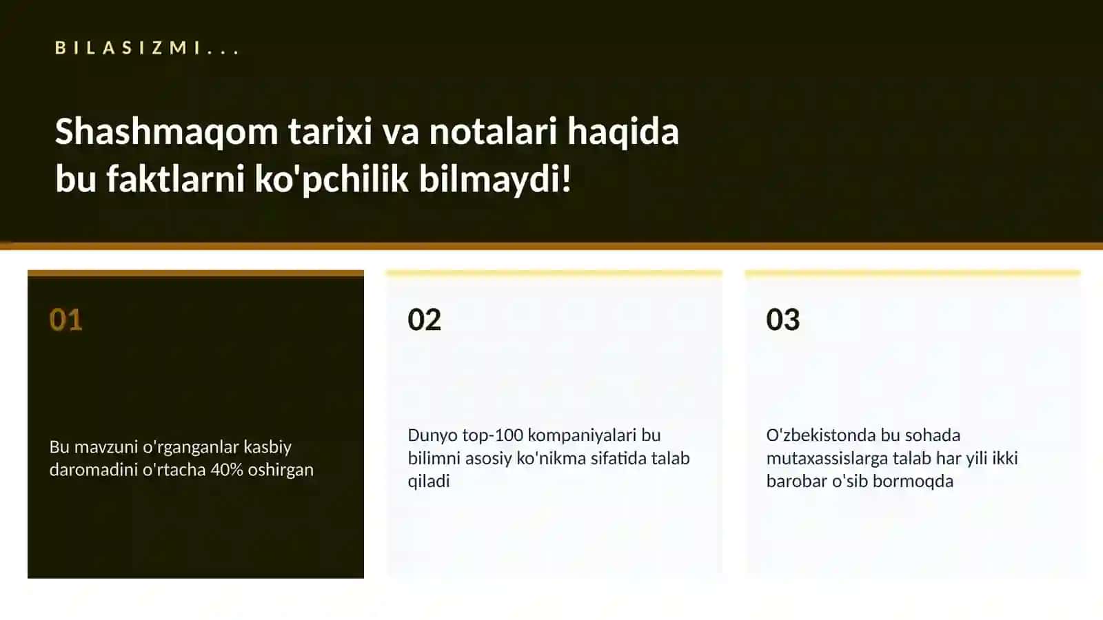 Shashmaqom tarixi va notalari 2