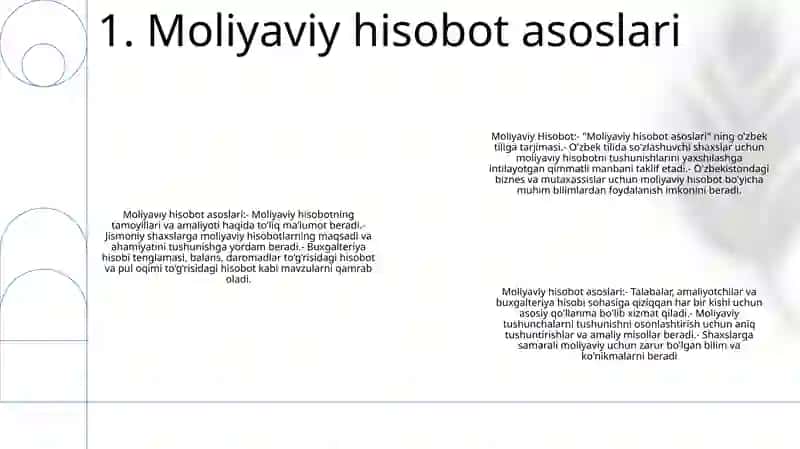 Moliyaviy Hisobot 2