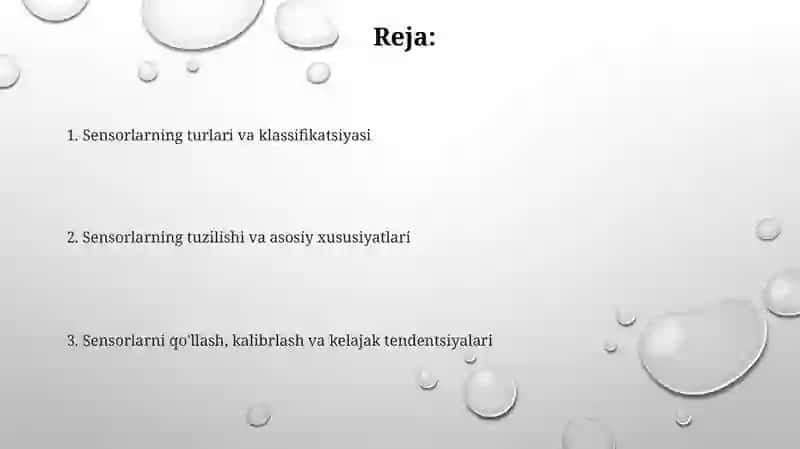 Datchiklar turlari va tuzilishi 2