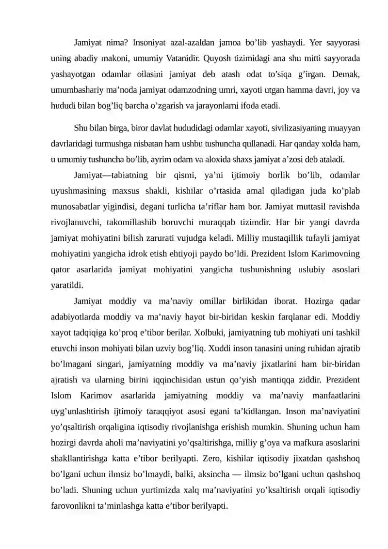 Jamiyat falsafasi 2