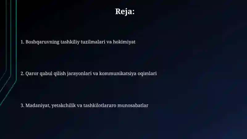 Boshqarishning jamyat tashkilotlari 2