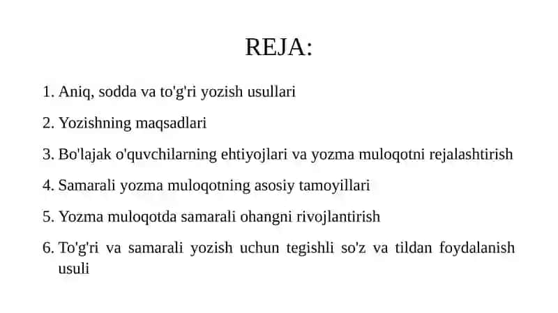 YOZISH KO'NIKMASI VA QOBILIYATLARI 2