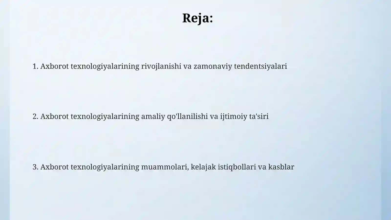 Axborot texnologiyalari 2
