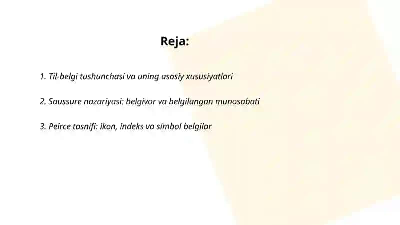 Til-belgilar sistemasi sifatida 2